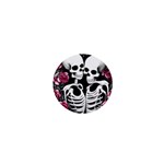 black and white rose sugar skull 1  Mini Magnets