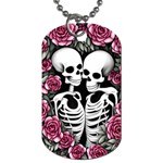 black and white rose sugar skull Dog Tag (Two Sides)