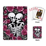 black and white rose sugar skull Playing Cards Single Design (Rectangle)