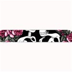 black and white rose sugar skull Small Bar Mat