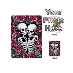 black and white rose sugar skull Playing Cards 54 Designs (Mini)