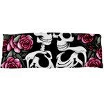 black and white rose sugar skull Body Pillow Case Dakimakura (Two Sides)