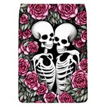 black and white rose sugar skull Removable Flap Cover (L)