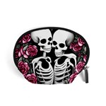 black and white rose sugar skull Accessory Pouch (Small)