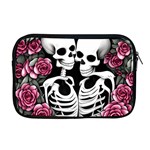 black and white rose sugar skull Apple MacBook Pro 17  Zipper Case