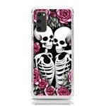 black and white rose sugar skull Samsung Galaxy S20 6.2 Inch TPU UV Case