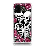 black and white rose sugar skull Samsung Galaxy S20Plus 6.7 Inch TPU UV Case