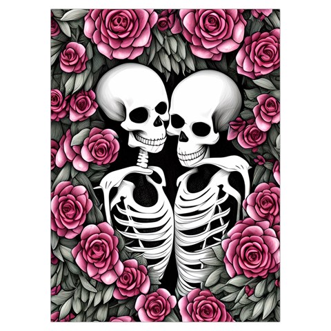 black and white rose sugar skull Playing Cards Single Design (Rectangle) with Custom Box from ArtsNow.com Card