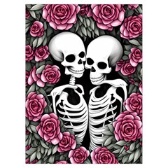 black and white rose sugar skull Playing Cards Single Design (Rectangle) with Custom Box from ArtsNow.com Card