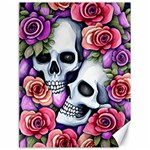 Floral Skeletons Canvas 18  x 24 