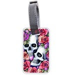 Floral Skeletons Luggage Tag (one side)