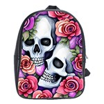 Floral Skeletons School Bag (XL)