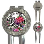 Gothic Floral Skeletons 3-in-1 Golf Divots