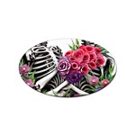 Gothic Floral Skeletons Sticker (Oval)