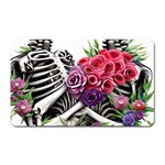 Gothic Floral Skeletons Magnet (Rectangular)