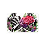Gothic Floral Skeletons Magnet (Name Card)