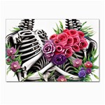 Gothic Floral Skeletons Postcard 4 x 6  (Pkg of 10)