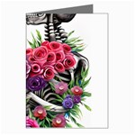 Gothic Floral Skeletons Greeting Cards (Pkg of 8)