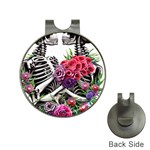 Gothic Floral Skeletons Hat Clips with Golf Markers