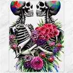 Gothic Floral Skeletons Canvas 12  x 16 