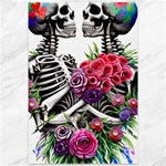 Gothic Floral Skeletons Canvas 12  x 18 