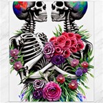 Gothic Floral Skeletons Canvas 20  x 24 