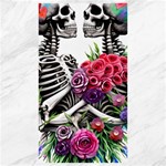 Gothic Floral Skeletons Canvas 40  x 72 