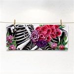 Gothic Floral Skeletons Hand Towel