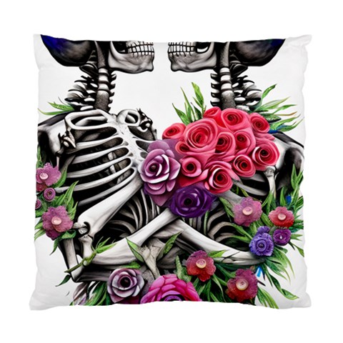 Gothic Floral Skeletons Standard Cushion Case (One Side) from ArtsNow.com Front