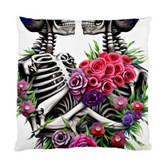Gothic Floral Skeletons Standard Cushion Case (Two Sides) from ArtsNow.com Back