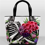 Gothic Floral Skeletons Bucket Bag