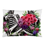 Gothic Floral Skeletons Pillow Case