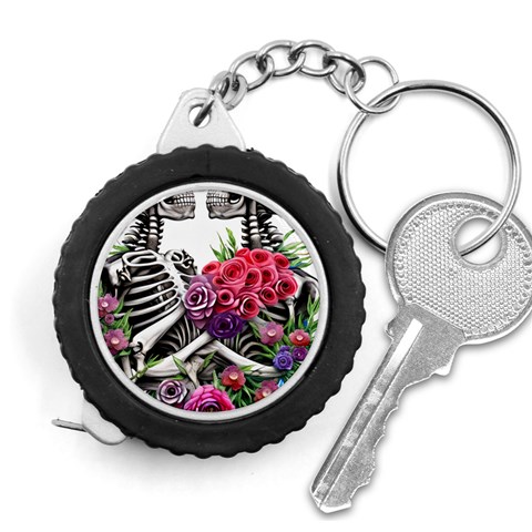 Gothic Floral Skeletons Measuring Tape from ArtsNow.com Front