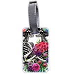 Gothic Floral Skeletons Luggage Tag (two sides)