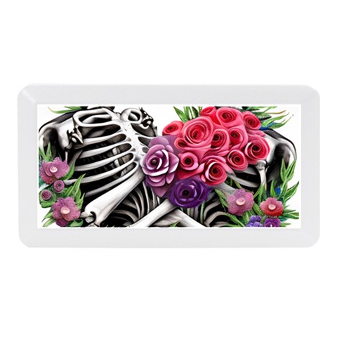 Gothic Floral Skeletons Memory Card Reader (Mini) from ArtsNow.com Front