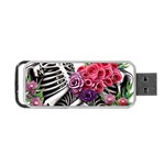 Gothic Floral Skeletons Portable USB Flash (One Side)