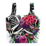 Gothic Floral Skeletons Full Print Recycle Bag (L)