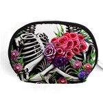 Gothic Floral Skeletons Accessory Pouch (Medium)