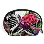 Gothic Floral Skeletons Accessory Pouch (Large)