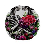 Gothic Floral Skeletons Standard 15  Premium Flano Round Cushions