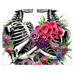 Gothic Floral Skeletons Make Up Case (Small) from ArtsNow.com Front