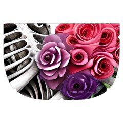Gothic Floral Skeletons Make Up Case (Small) from ArtsNow.com Side Right
