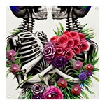 Gothic Floral Skeletons Banner and Sign 3  x 3 