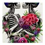 Gothic Floral Skeletons Banner and Sign 4  x 4 