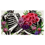 Gothic Floral Skeletons Banner and Sign 7  x 4 