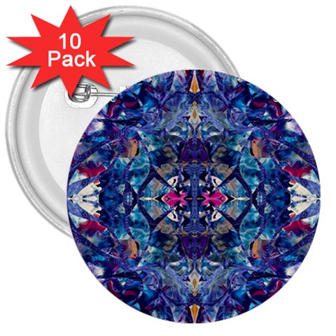 Denim On Pour 3  Buttons (10 pack)  from ArtsNow.com Front