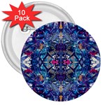 Denim On Pour 3  Buttons (10 pack) 