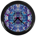 Denim On Pour Wall Clock (Black)