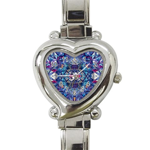 Denim On Pour Heart Italian Charm Watch from ArtsNow.com Front