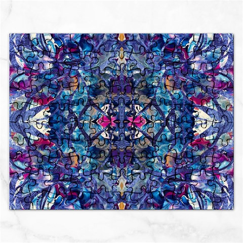 Denim On Pour Rectangular Jigsaw Puzzl from ArtsNow.com Front